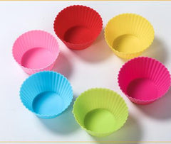 Nonstick Reusable Silicone Cupcake Liners Baking Cups 12 Pieces