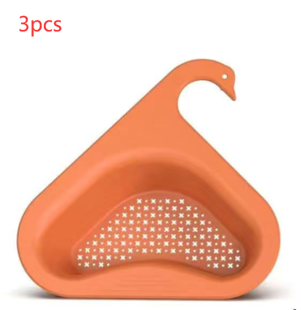 Household Sink Hanging Fruit And Vegetable Filter Water Drain Basket Kitchen Dry And Wet Separation Swan Drain Basket