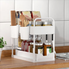 Double Layer Pull Out Seasoning Rack