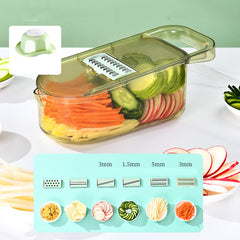 Multifunction Transparent Vegetable Cutter Steel Blade Potato Slicer Fruit Shred Dicing Blades Carrot Cheese Grater Chopper Kitchen Gadgets